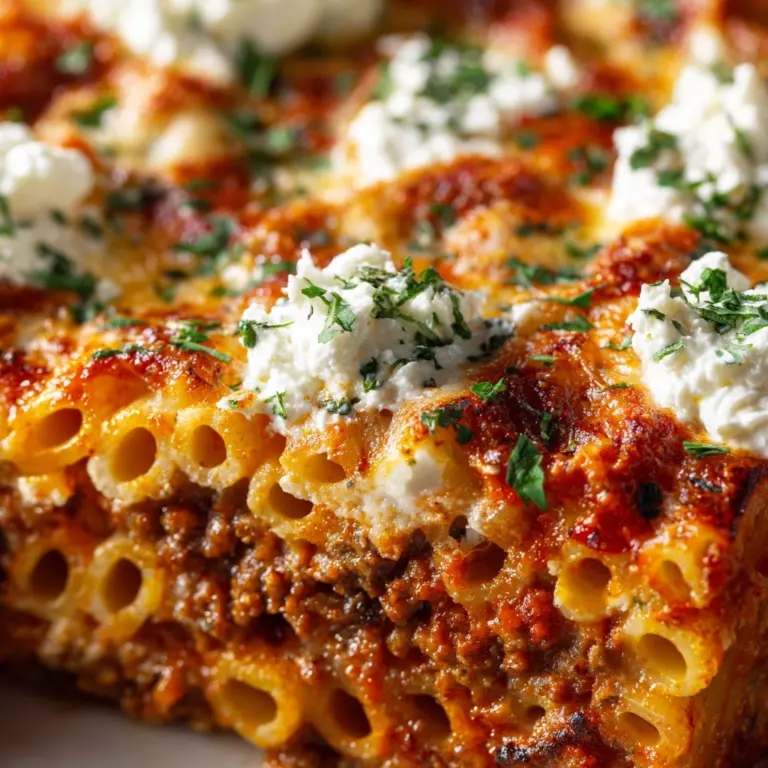 Baked Ziti with Ground Beef and Ricotta Recipe