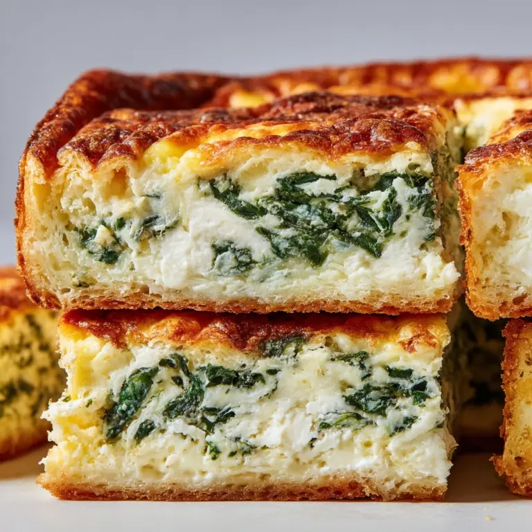 Easy Spinach Feta Baked Omelets Recipe