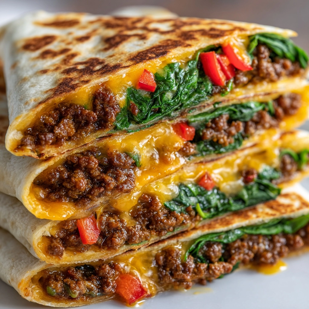 Best Vegan Cheeseburger Wraps Recipe - Recipe Image
