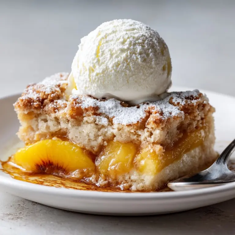 Easy Peach Cobbler Recipe