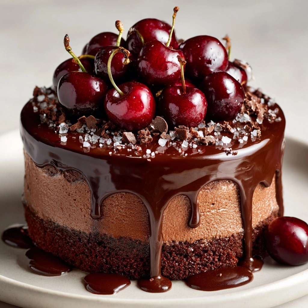 Swiss Chocolate Cherry Roll Cake Recipe - Recipe Image