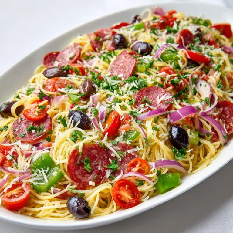 Summer Italian Spaghetti Salad Recipe