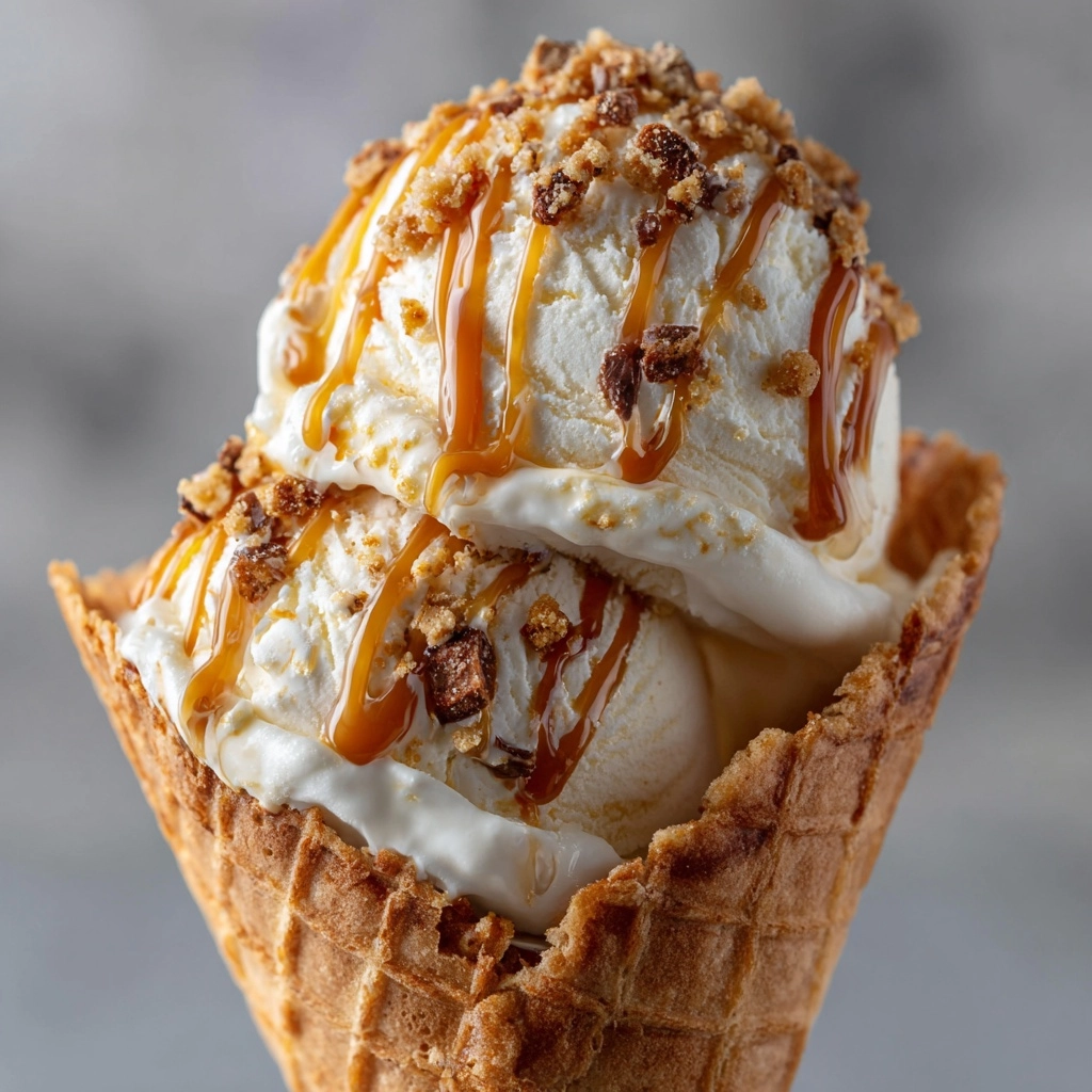 Homemade Salted Caramel Ice Cream Recipe - Recipe Image