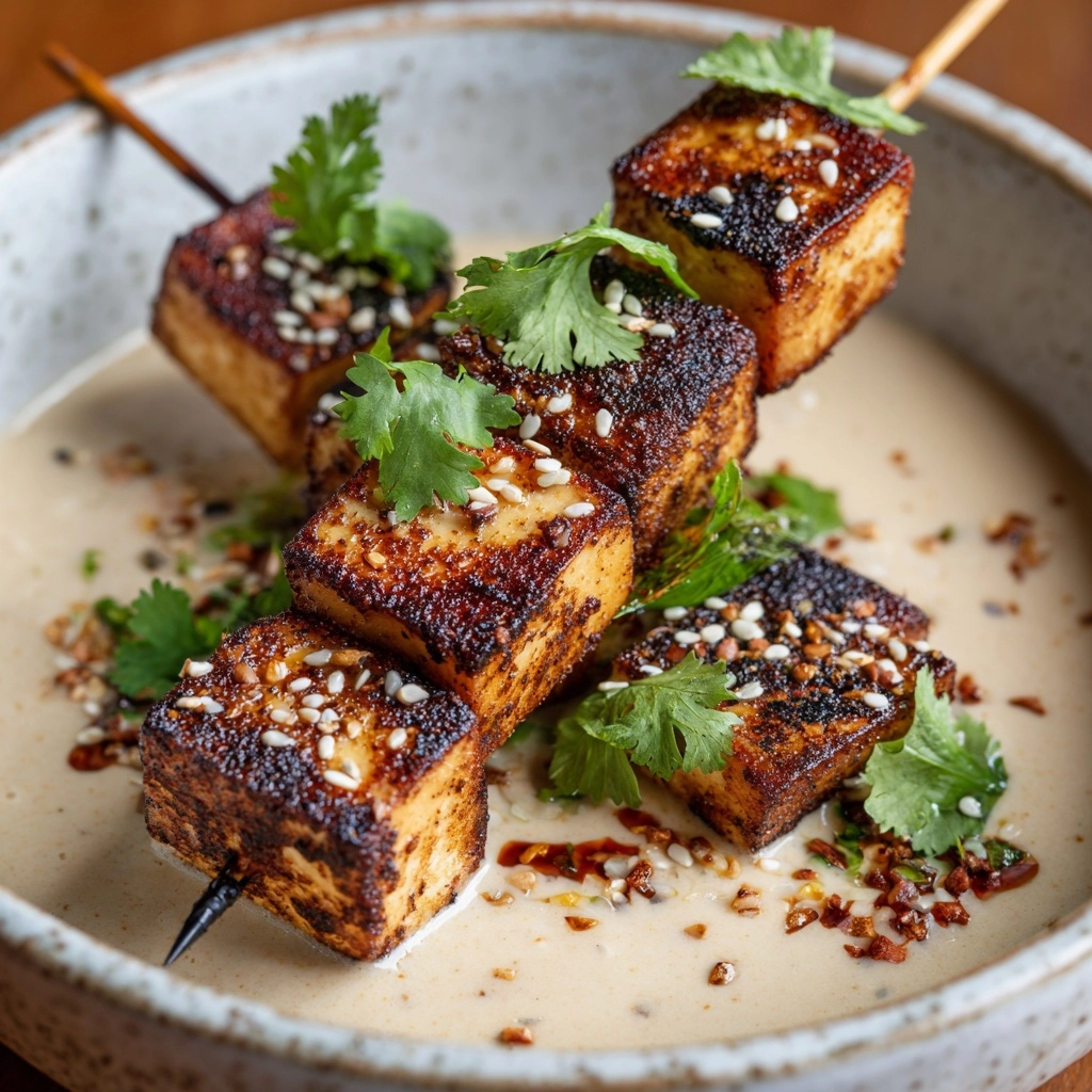 Thai Chicken Satay with Peanut Sauce Recipe - Recipe Image