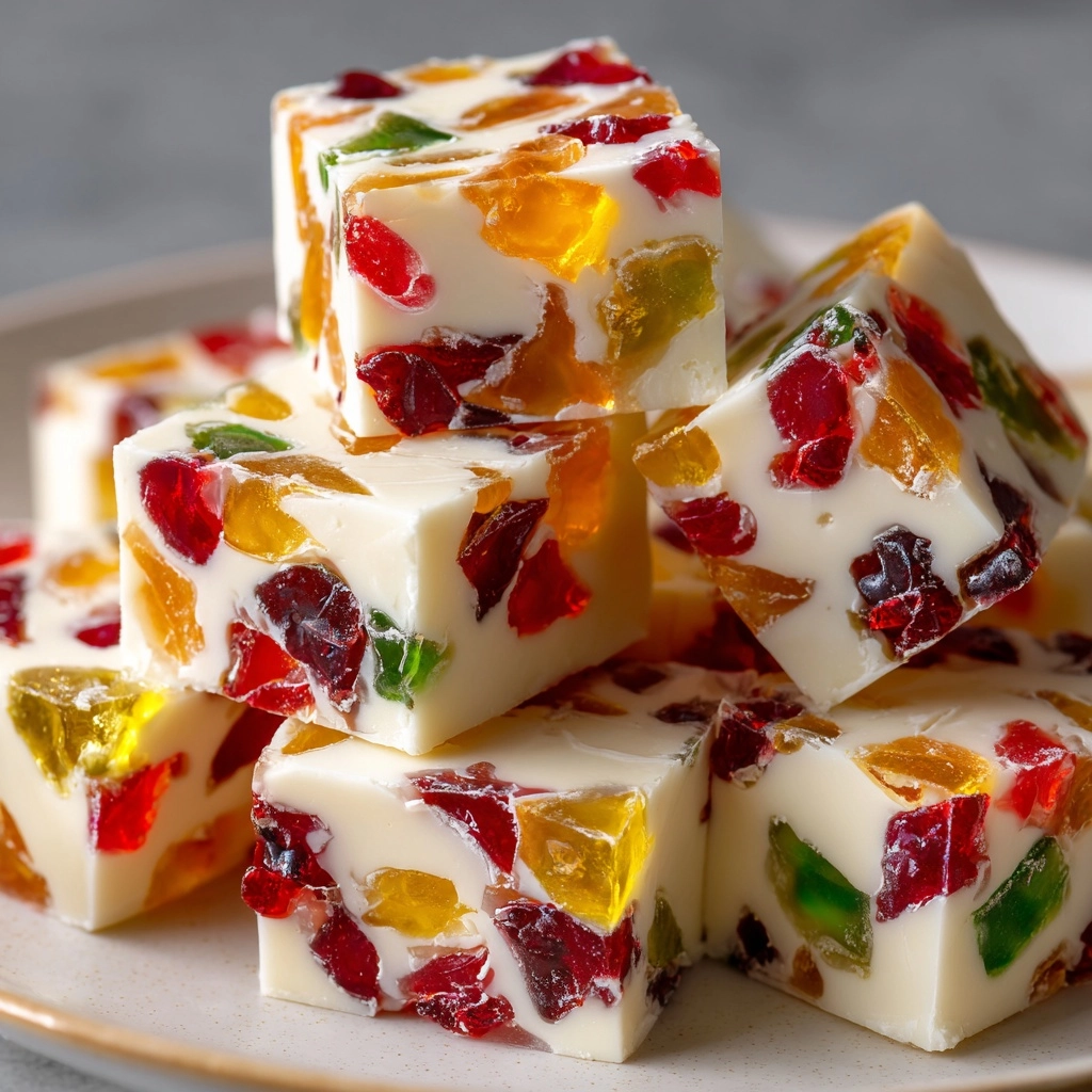 Easy Christmas Gumdrop Nougat Candy Recipe