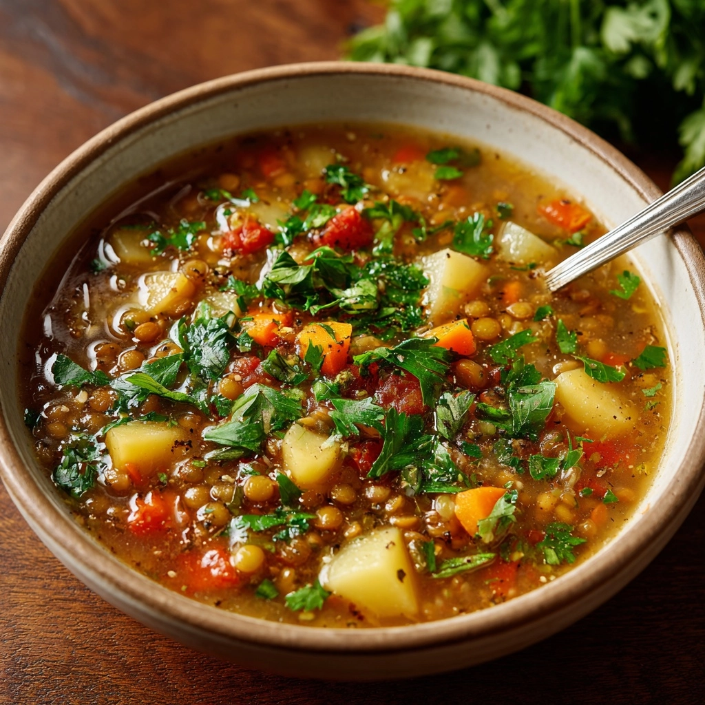 One Pot Turkey Lentil Soup Recipe - Recipe Image