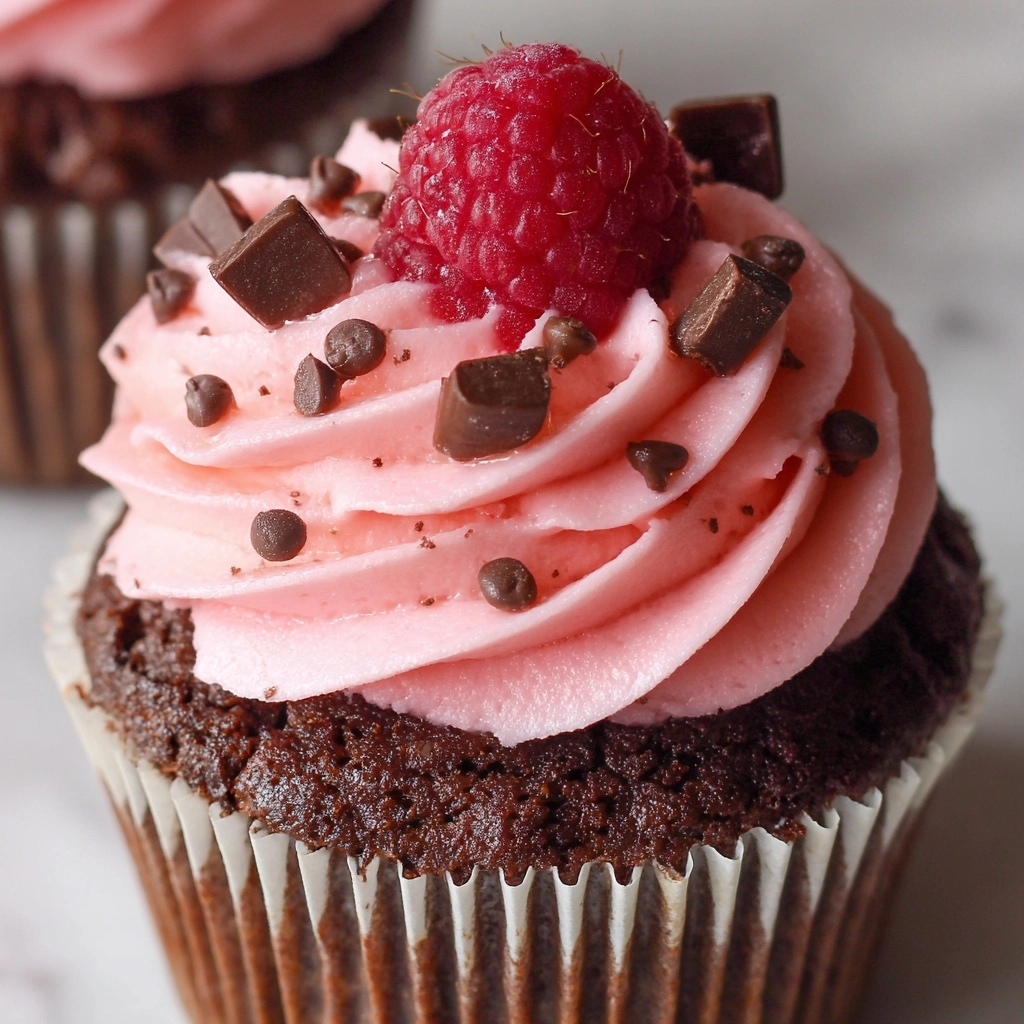 Chocolate Raspberry Cupcakes Recipe - Recipe Image