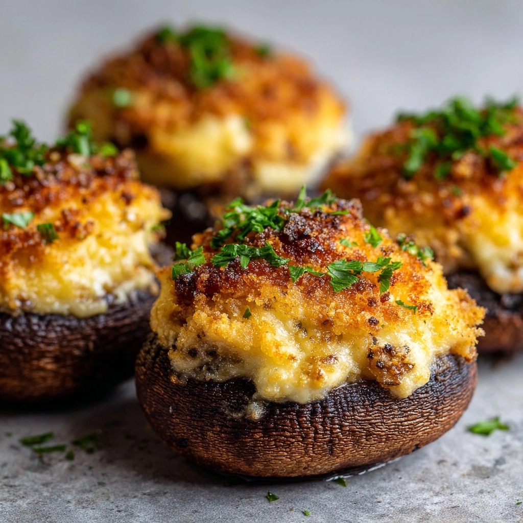 Crab Stuffed Mushrooms Recipe - Recipe Image