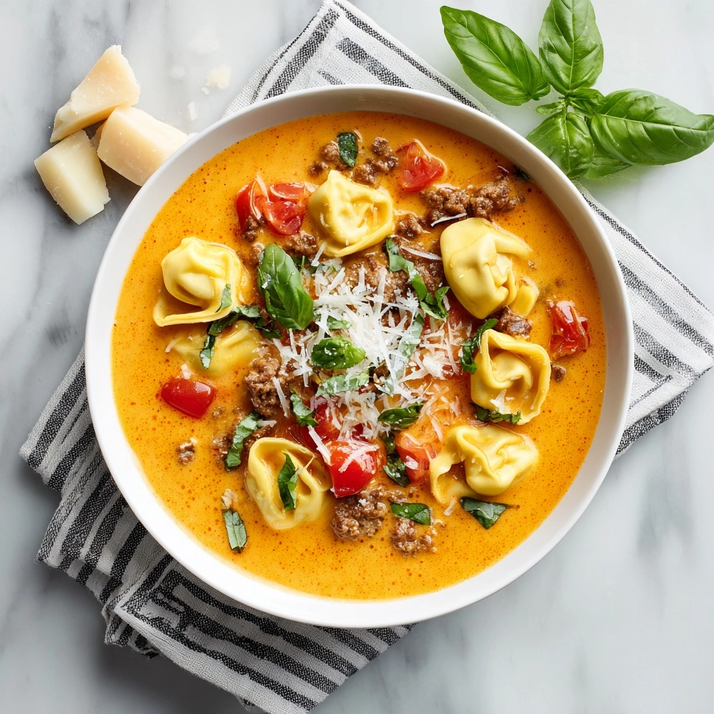 Creamy Sausage Tortellini Soup Recipe - Recipe Image
