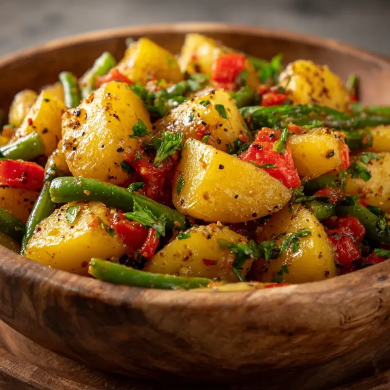 Italian Braised Green Beans and Potatoes Recipe
