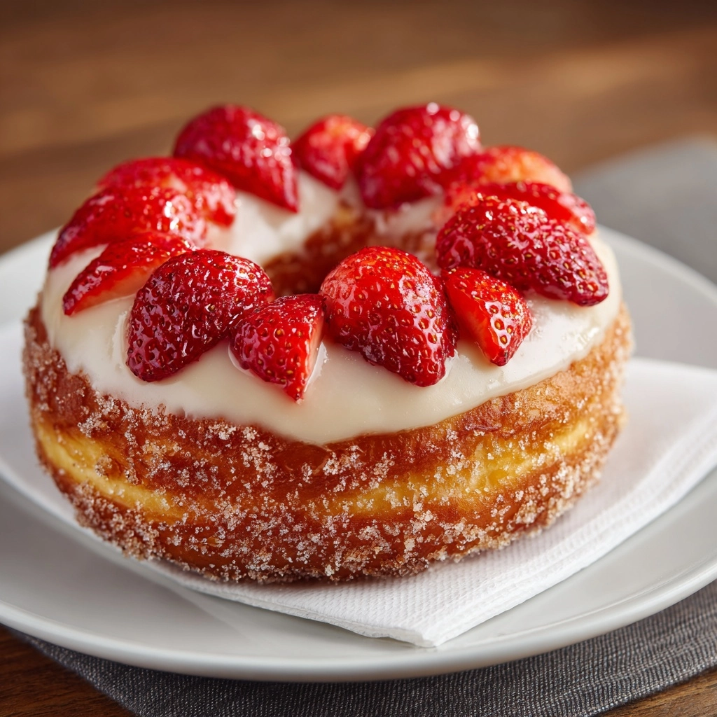 Strawberry Vanilla Bean Cronut Recipe - Recipe Image