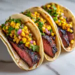 Grilled Elote Steak Tacos Recipe