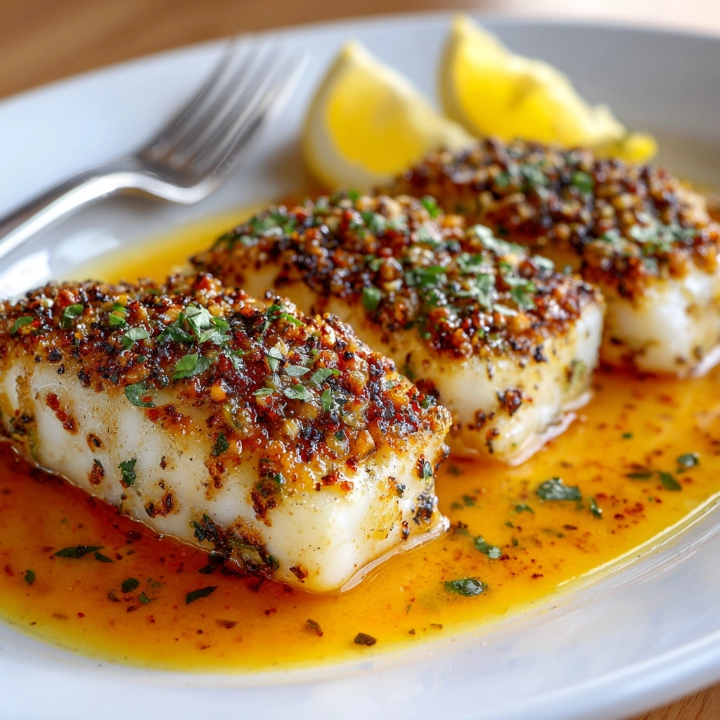 Lemon Butter Baked Cod Recipe - Recipe Image