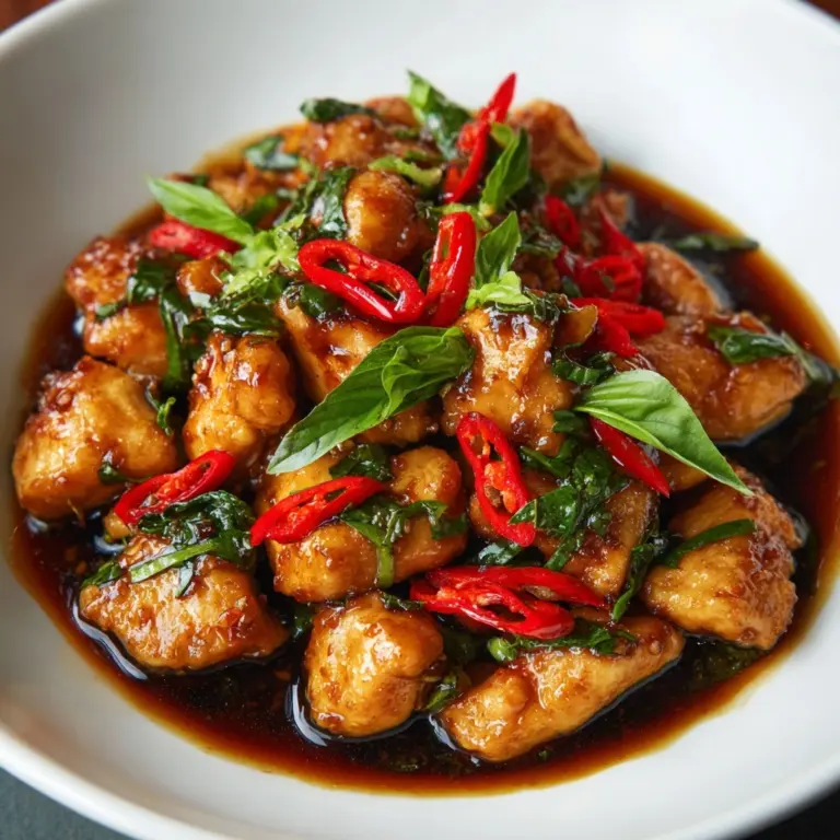 Thai Basil Chicken Recipe