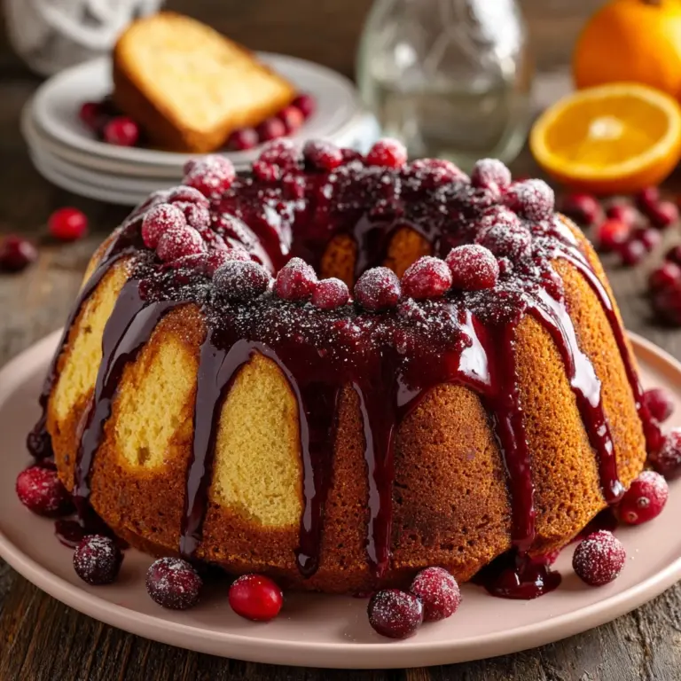Cranberry Orange Bundt Cake Recipe