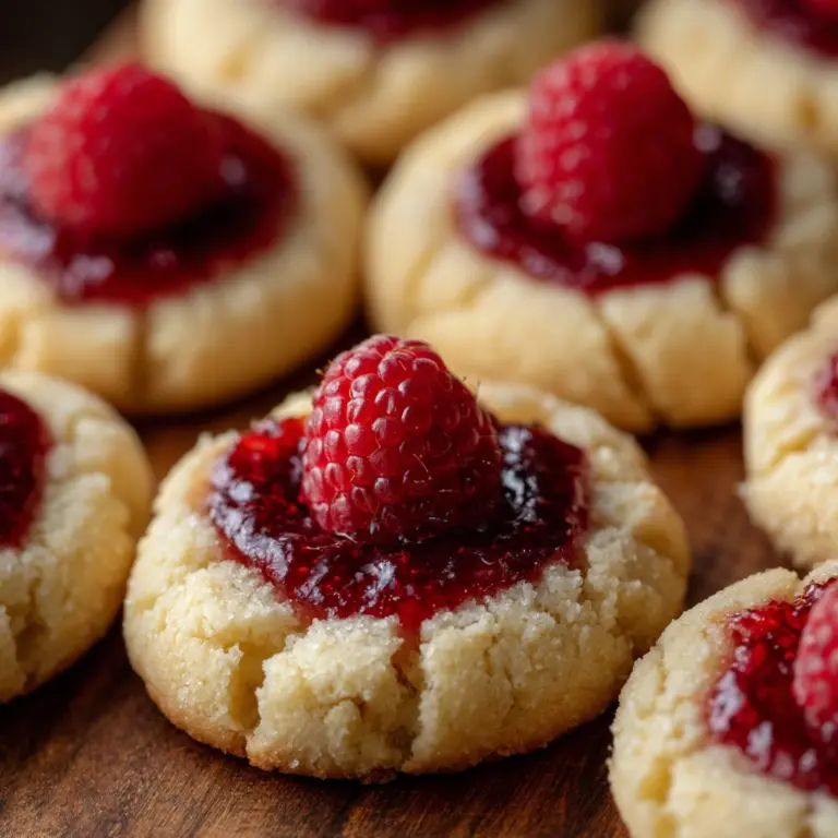 Raspberry Cheesecake Thumbprint Cookies Recipe