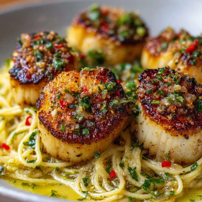 Creamy Tuscan Spaghetti with Jumbo Scallops: An Incredible Seafood Delight Recipe