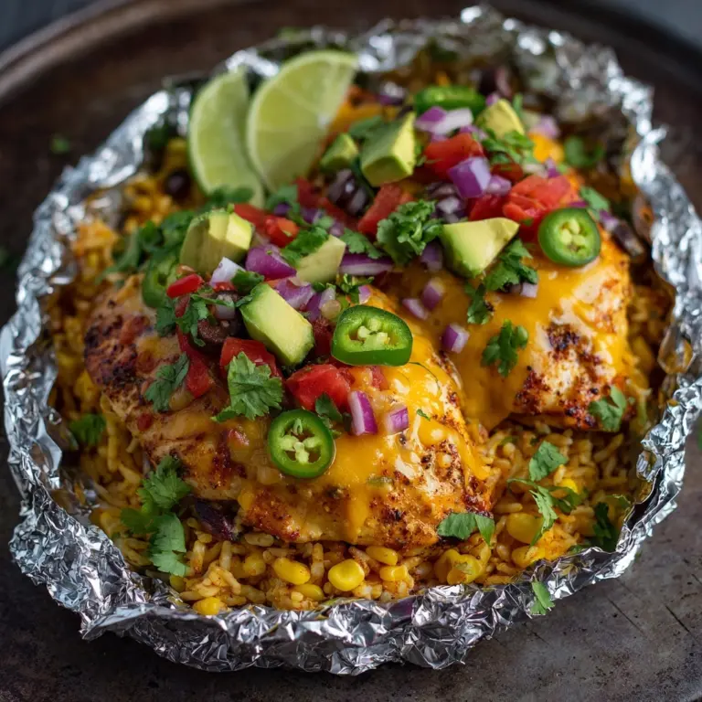 Santa Fe Chicken Foil Packets Recipe