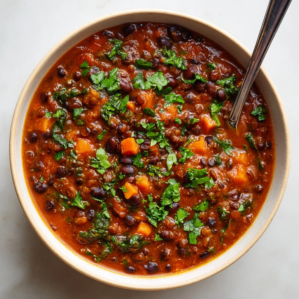 Black Bean and Lentil Soup Recipe
