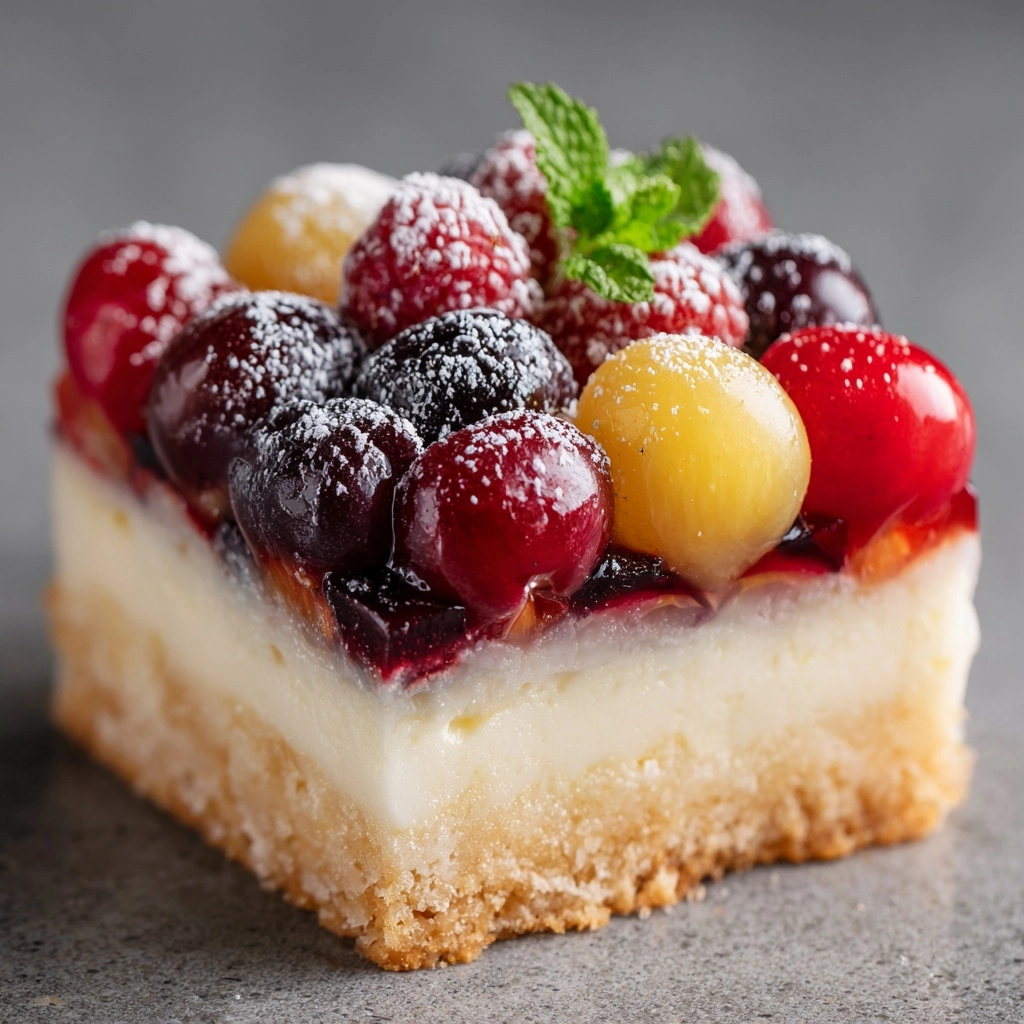 A Deliciously Refreshing Treat: Fruit Custard Bars Recipe - Recipe Image