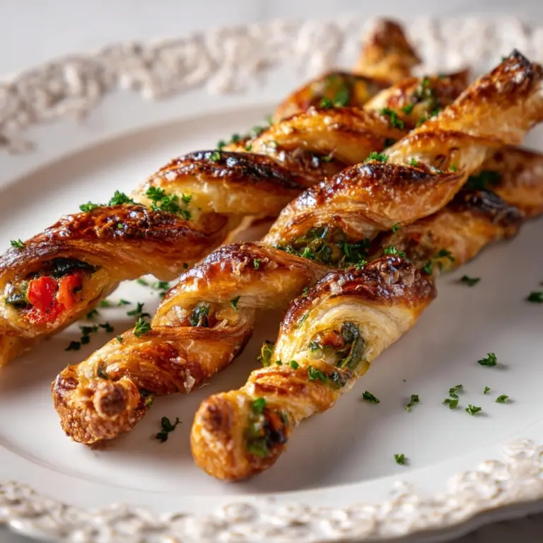 Cheesy Jalapeno Popper Puff Pastry Straws Recipe