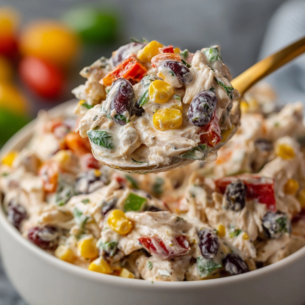 Creamy Southwest Chicken Salad Recipe - Recipe Image