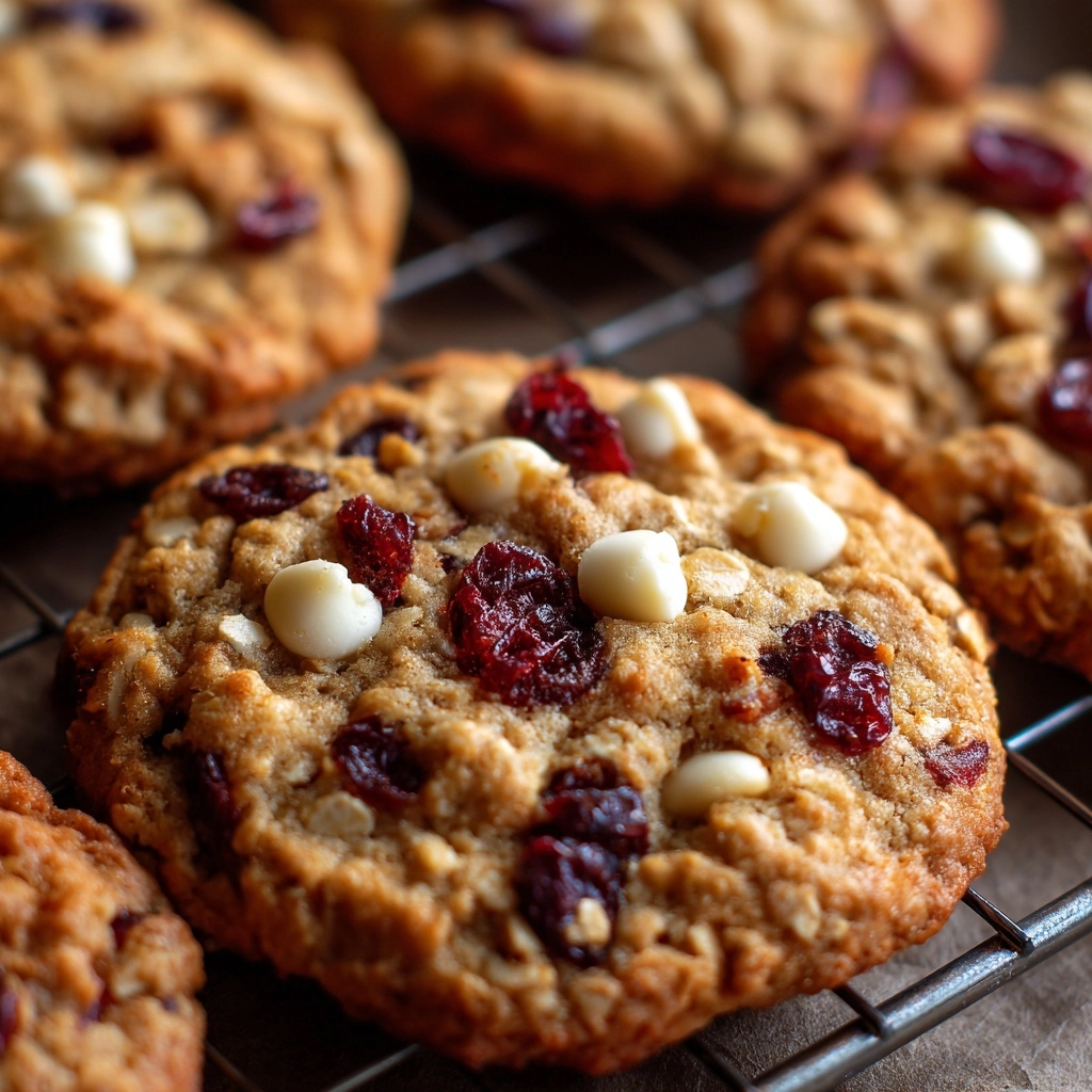 White Chocolate Oatmeal Cranberry Cookies Recipe - Recipe Image