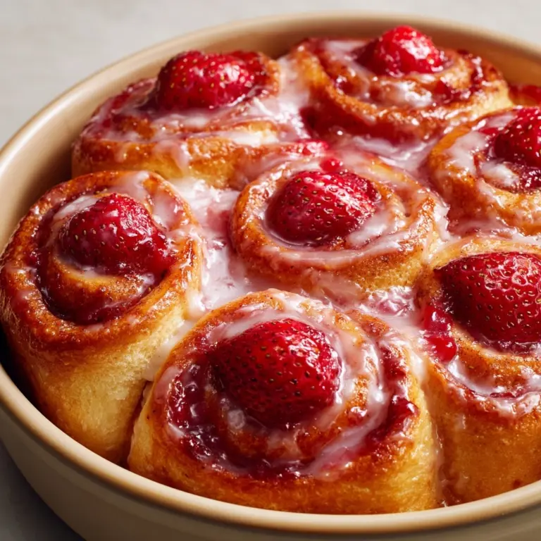 Strawberry Cinnamon Rolls Recipe