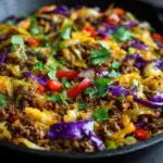 Ground Beef Taco Cabbage Skillet Recipe