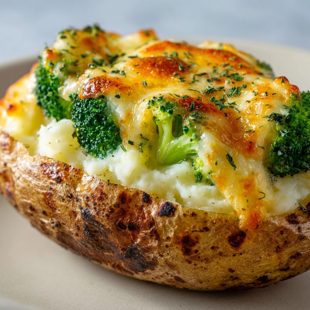 Broccoli Cheese Baked Potatoes Recipe - Recipe Image