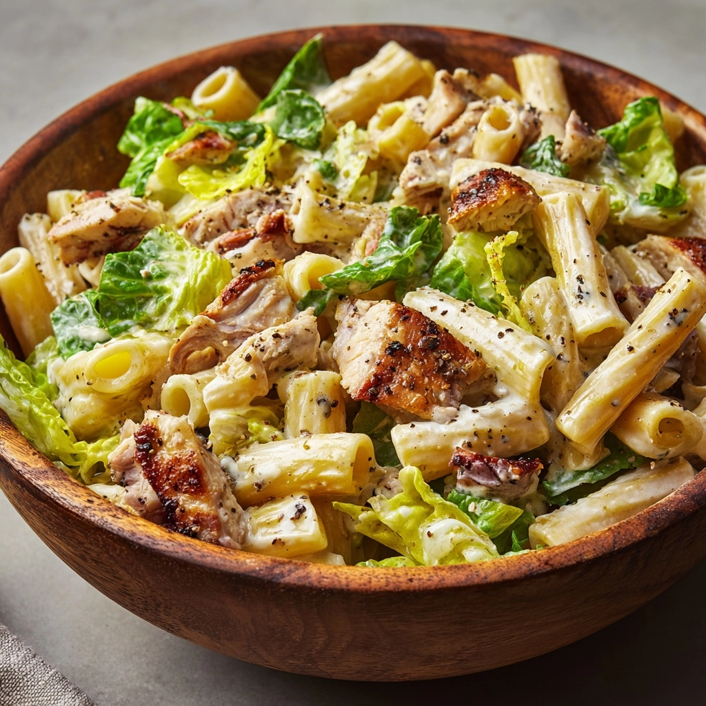 Chicken Caesar Pasta Salad Recipe - Recipe Image