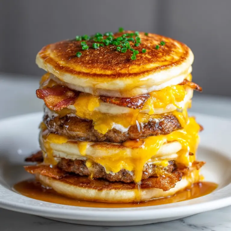 Truffle Butter Cheeseburger Pancake Sliders Recipe