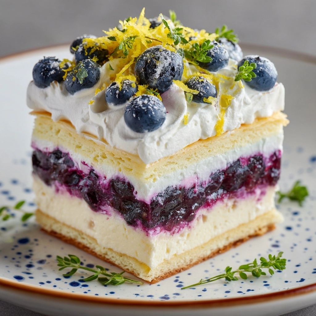 Lemon Blueberry Lasagna Recipe - Recipe Image