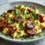 Scrambled Eggs with Polish Kielbasa Recipe