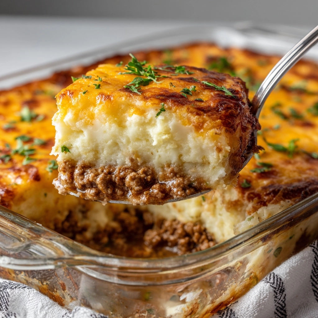 Cheddar Bay Ground Beef Cobbler Recipe - Recipe Image