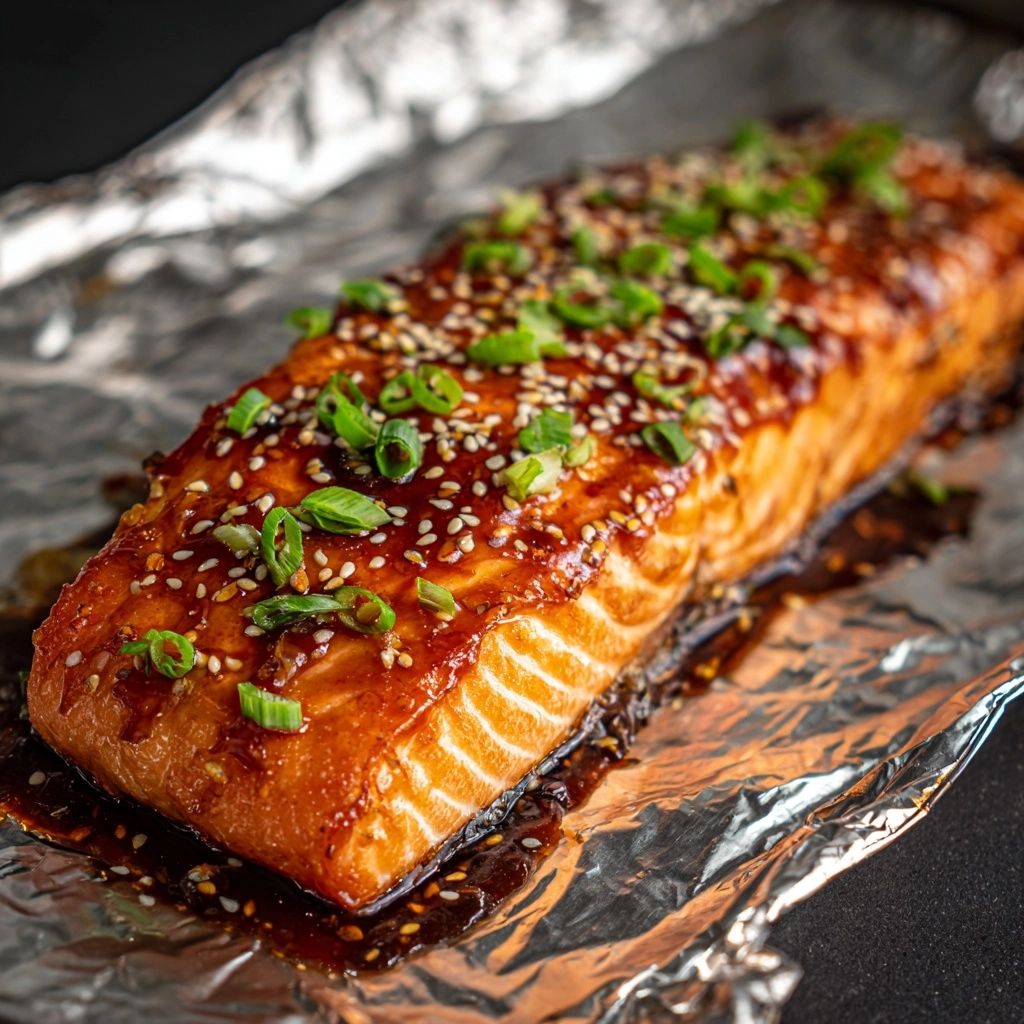 Asian Salmon in Foil Recipe - Recipe Image