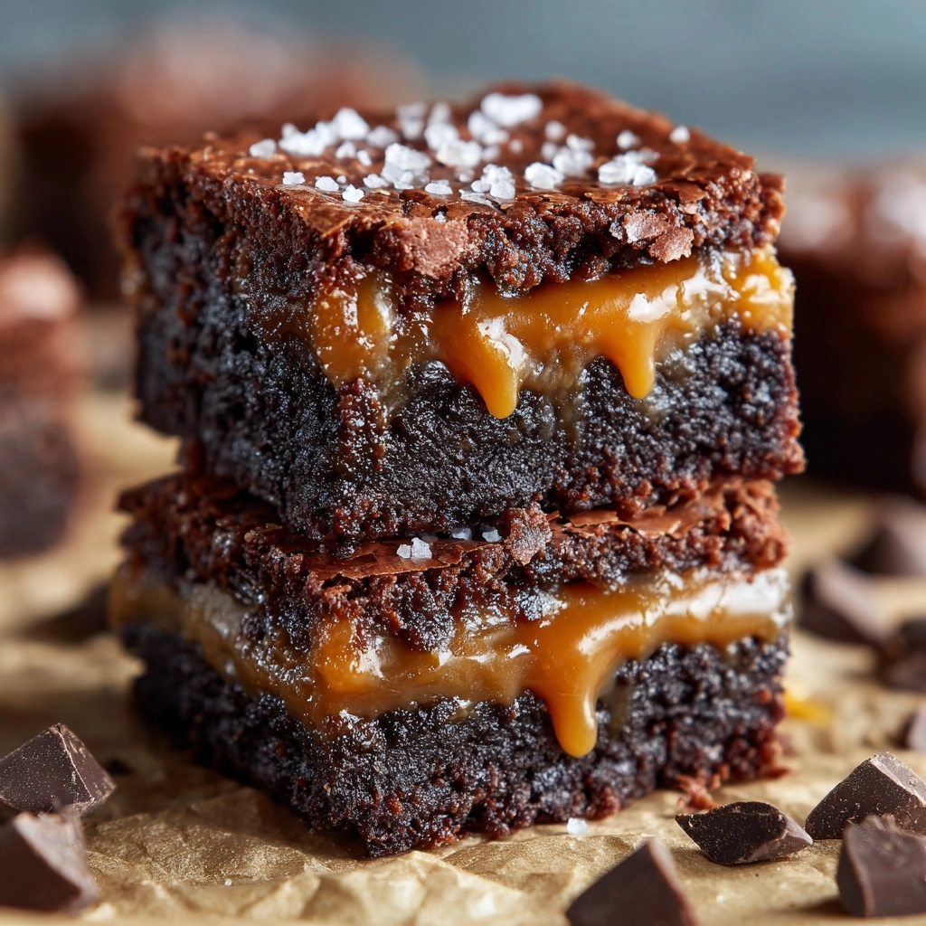 Caramel Chocolate Chunk Brownies Recipe - Recipe Image