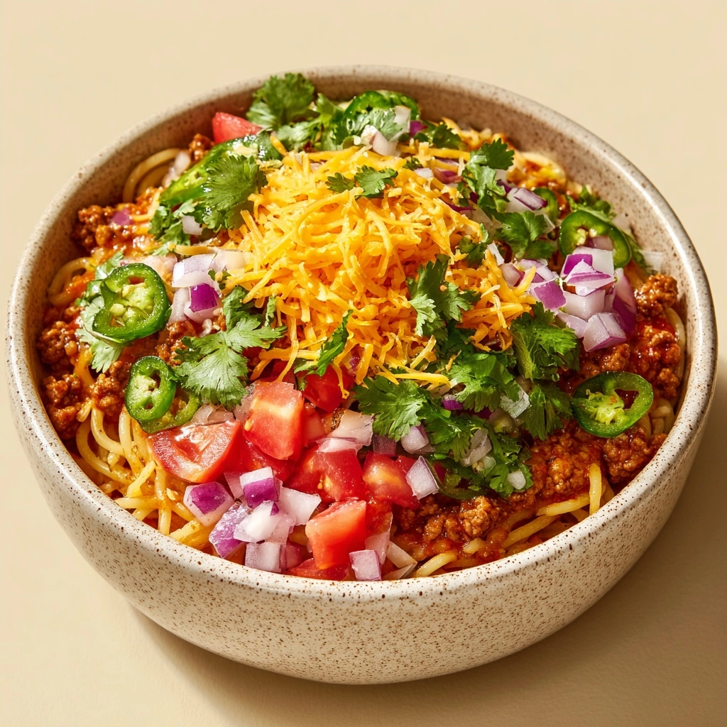 The Best Taco Spaghetti Recipe - Recipe Image