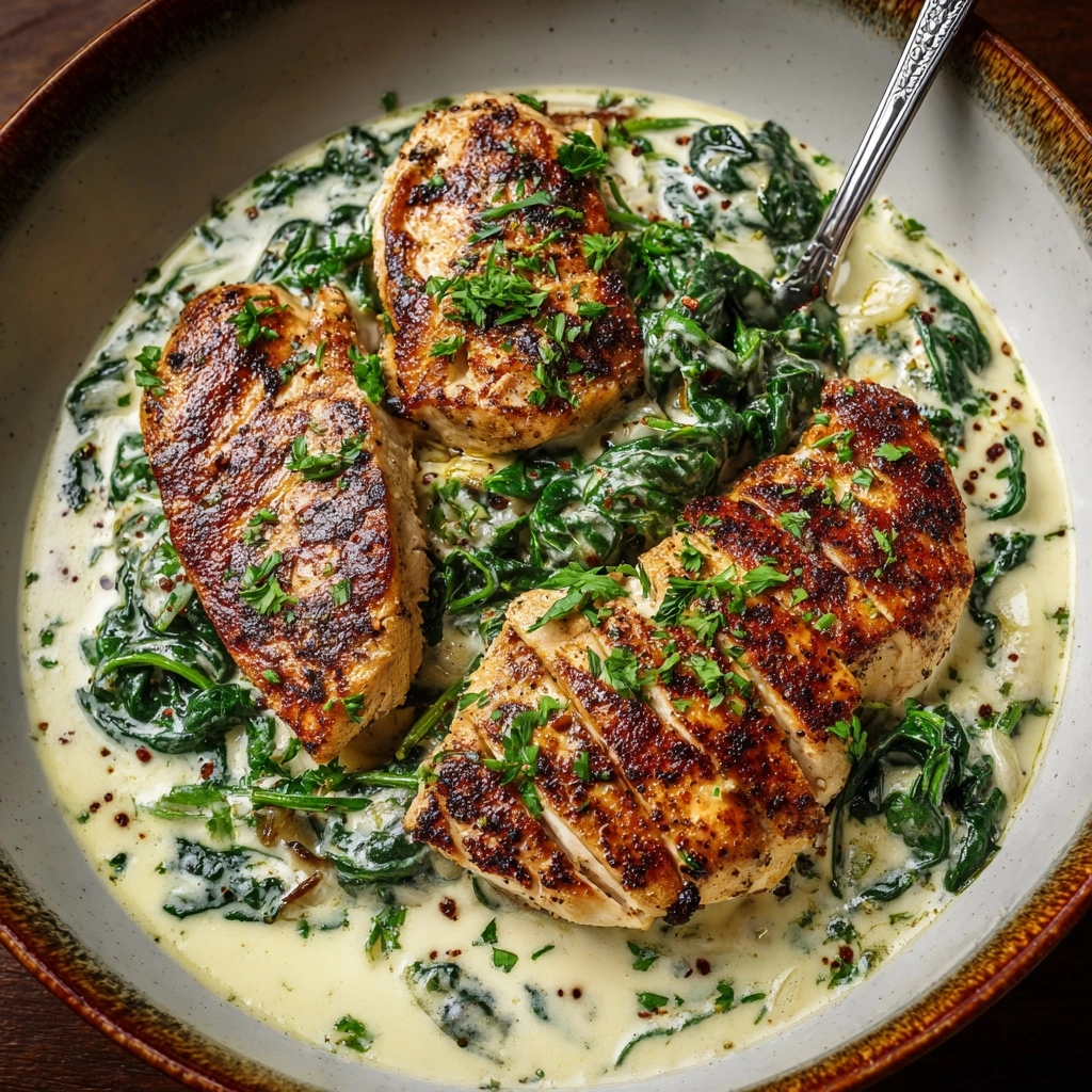 Creamy Chicken and Spinach Casserole Recipe - Recipe Image