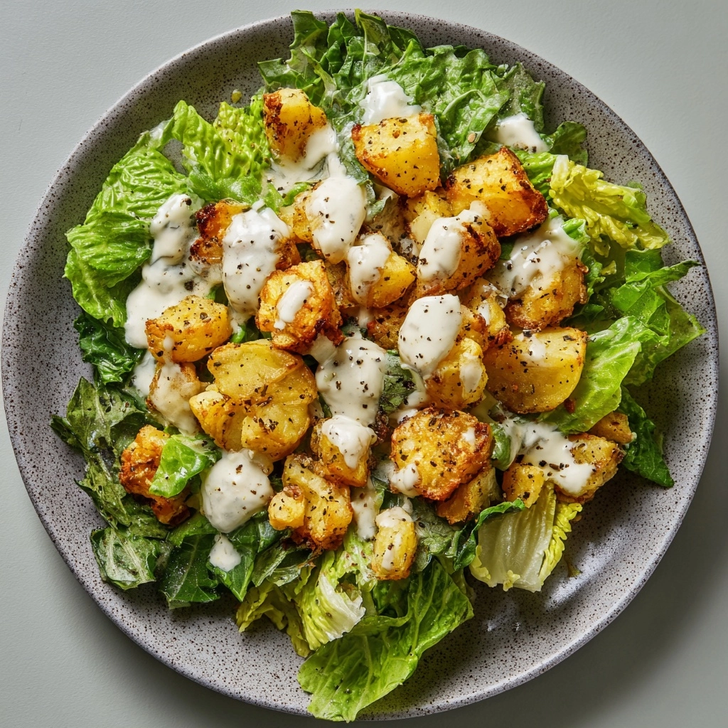Crispy Potato Caesar Salad Recipe - Recipe Image