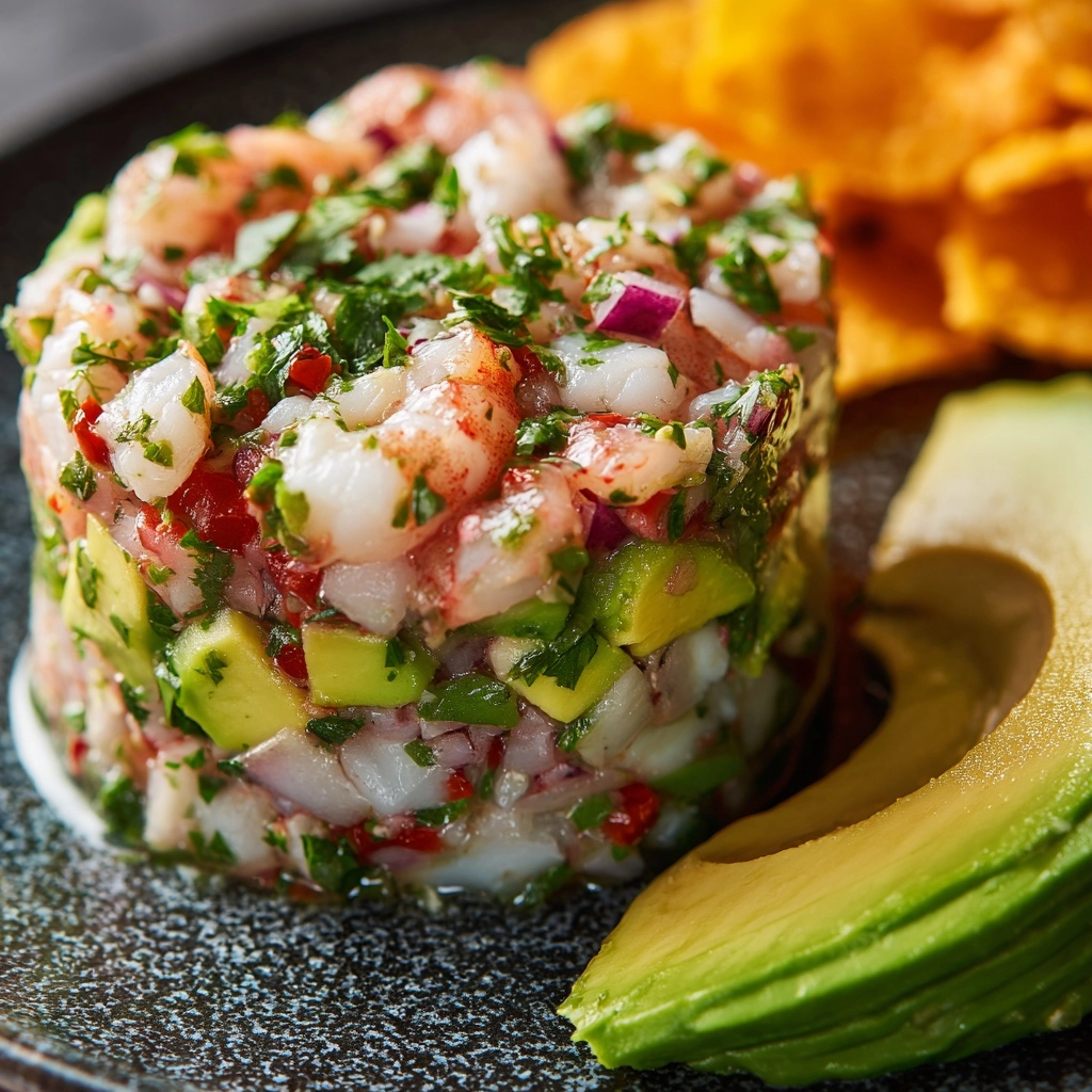 Easy Shrimp Ceviche with Avocado & Fresh Citrus Recipe - Recipe Image
