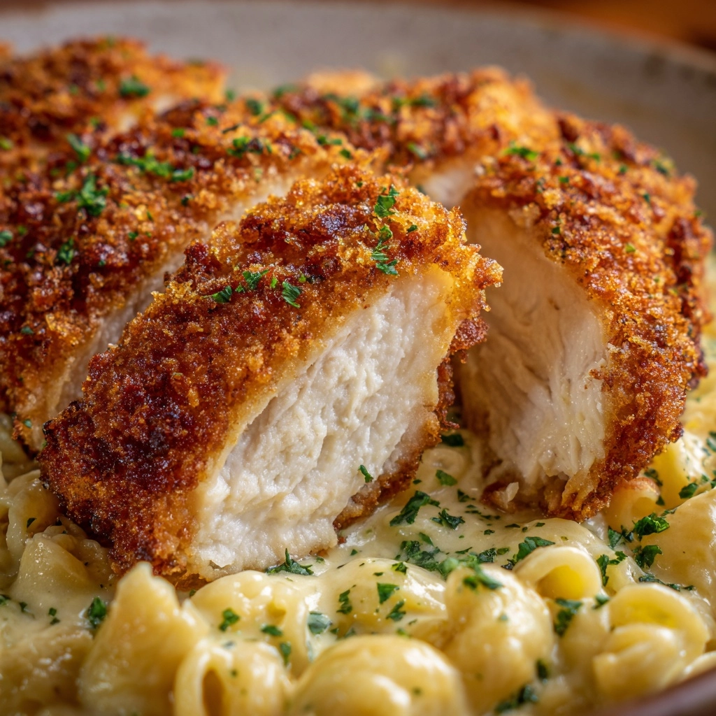 Southern Fried Chicken with Creamy Mac and Cheese Recipe - Recipe Image
