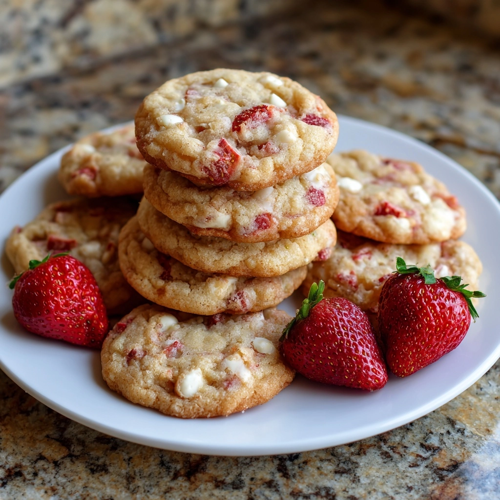 Strawberry Cheesecake Stuffed Cookies Recipe - Recipe Image