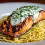 Creamy Garlic Butter Salmon Pasta Recipe