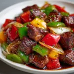 Pepper Steak with Bell Peppers and Onion Recipe