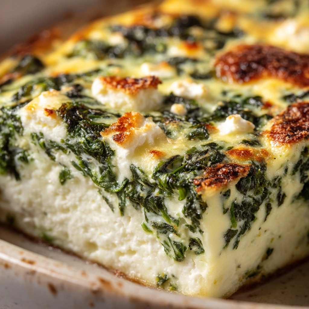Spinach Casserole with Feta Cheese Recipe - Recipe Image