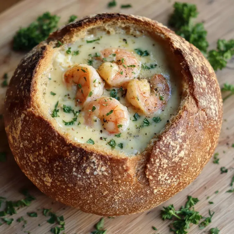 Stuffed Seafood Bread Bowl Recipe
