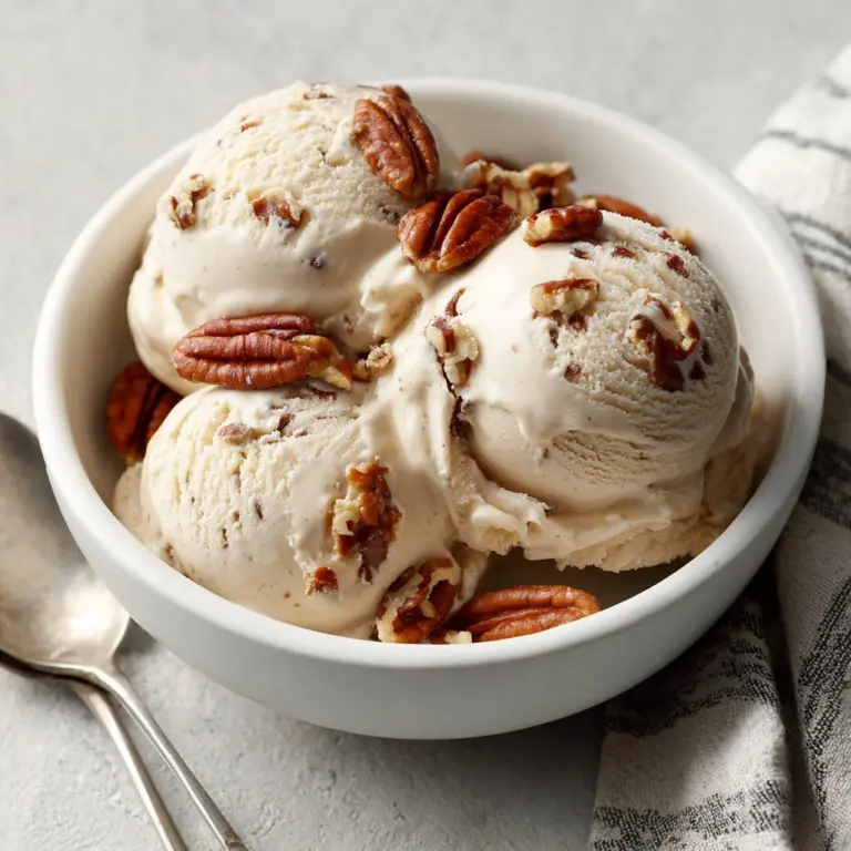 Homemade Butter Pecan Ice Cream Recipe