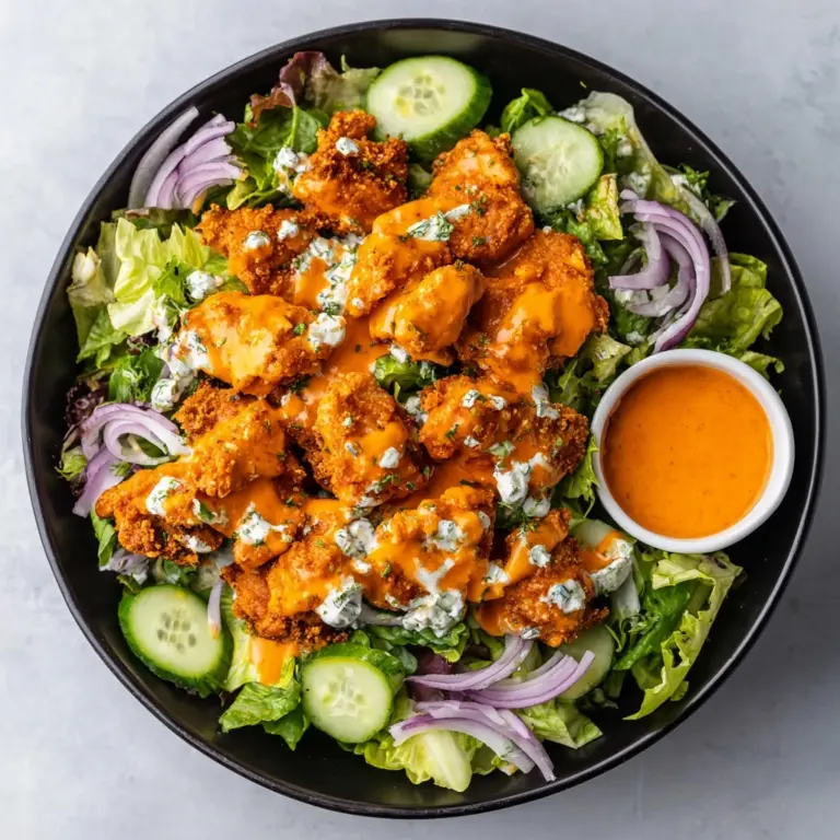 Fried Buffalo Chicken Salad Recipe