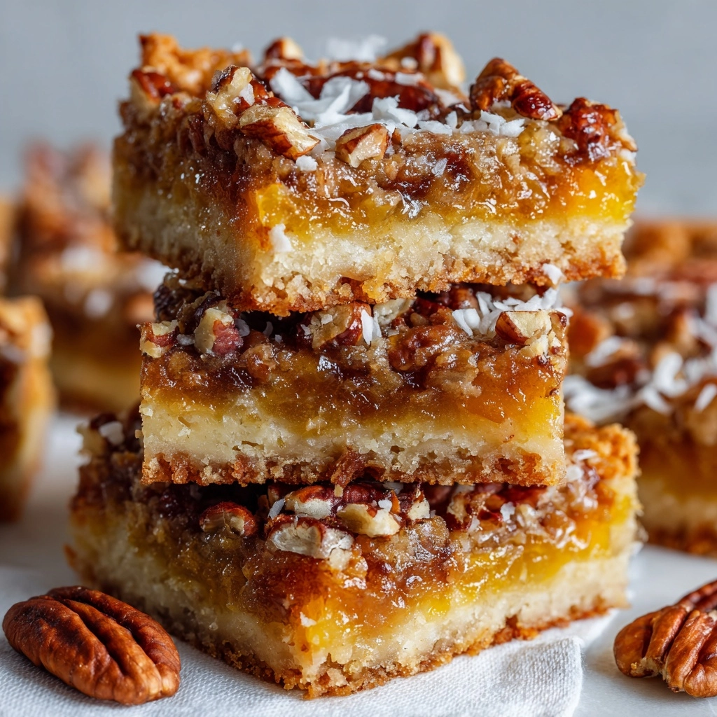 Apricot Coconut Pecan Bars Recipe - Recipe Image